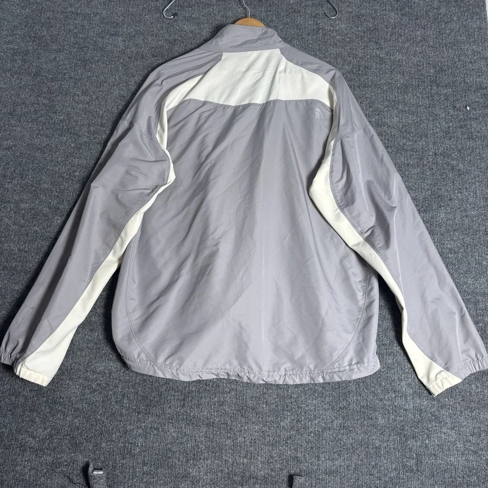 The North Face Flight Series Mens XL Gray Cream Full Zip Running Jacket AW1K